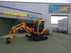 ARTILOC : Location de mini pelle Hyundai 25Z cabine